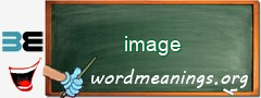 WordMeaning blackboard for image